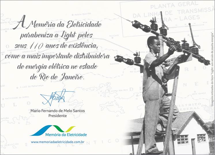 Parabéns, Light: 110 anos de energia!
