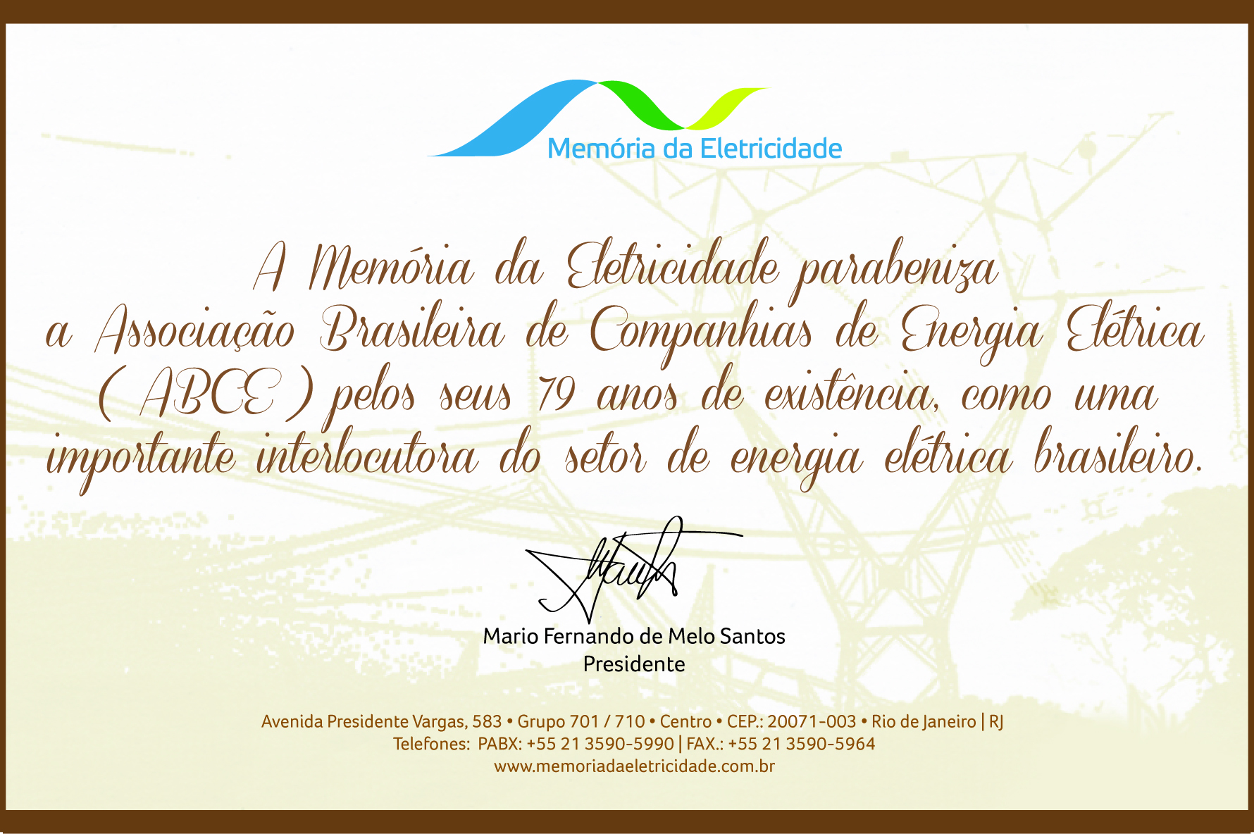 ABCE completa 79 anos de história!