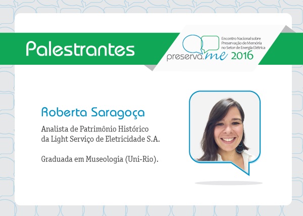 Roberta Saragoça, mais uma palestrante do Preserva.ME 2016