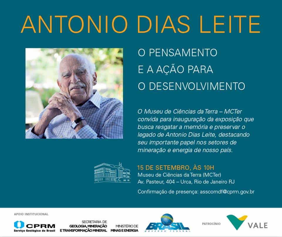 Antonio Dias Leite é homenageado em exposição