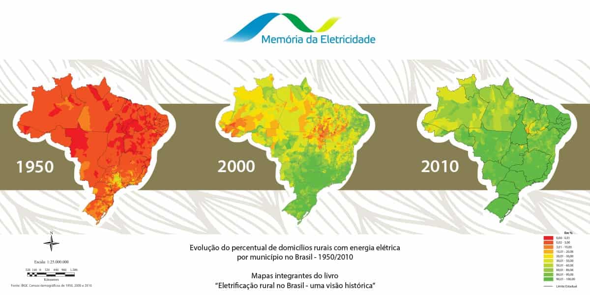 Mapa da Eletrificação Rural no Brasil